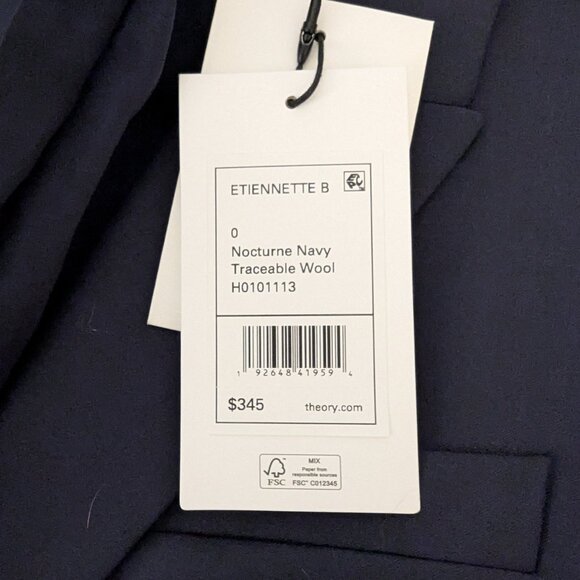 NWT Theory Etiennette Blazer in Good Wool - Picture 2 of 4